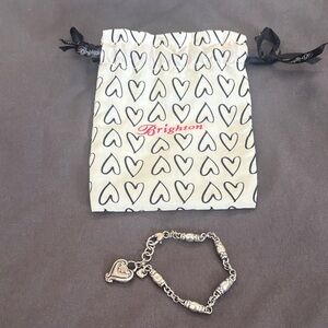 Brighton Silver Bracelet with Heart Charm